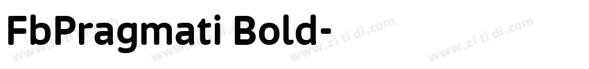 FbPragmati Bold字体转换